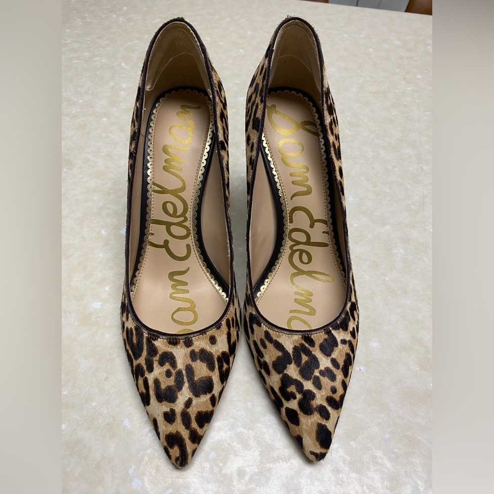 Sam Edelman leopard pump size 7